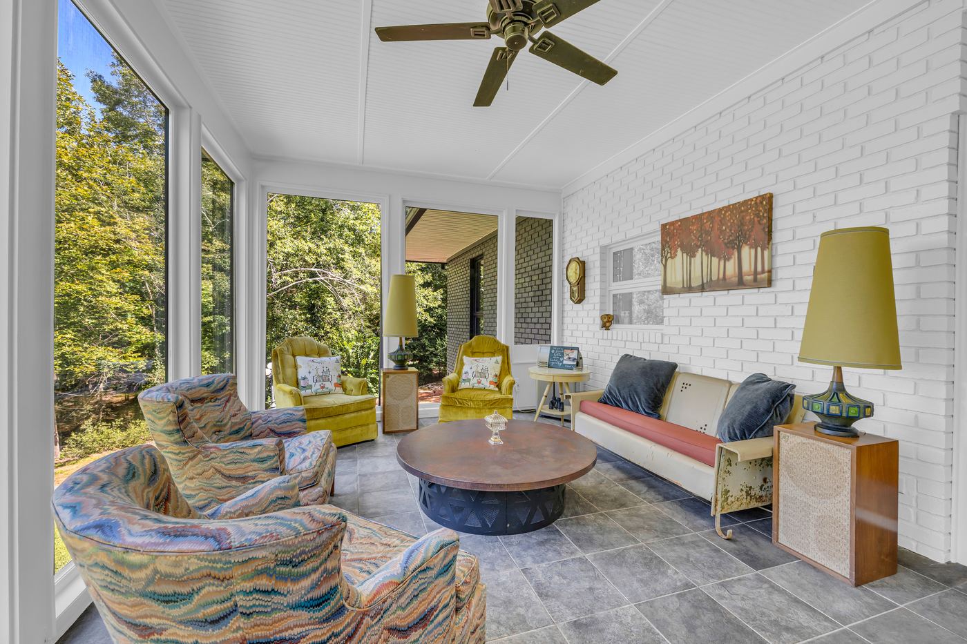 Inside the sunroom